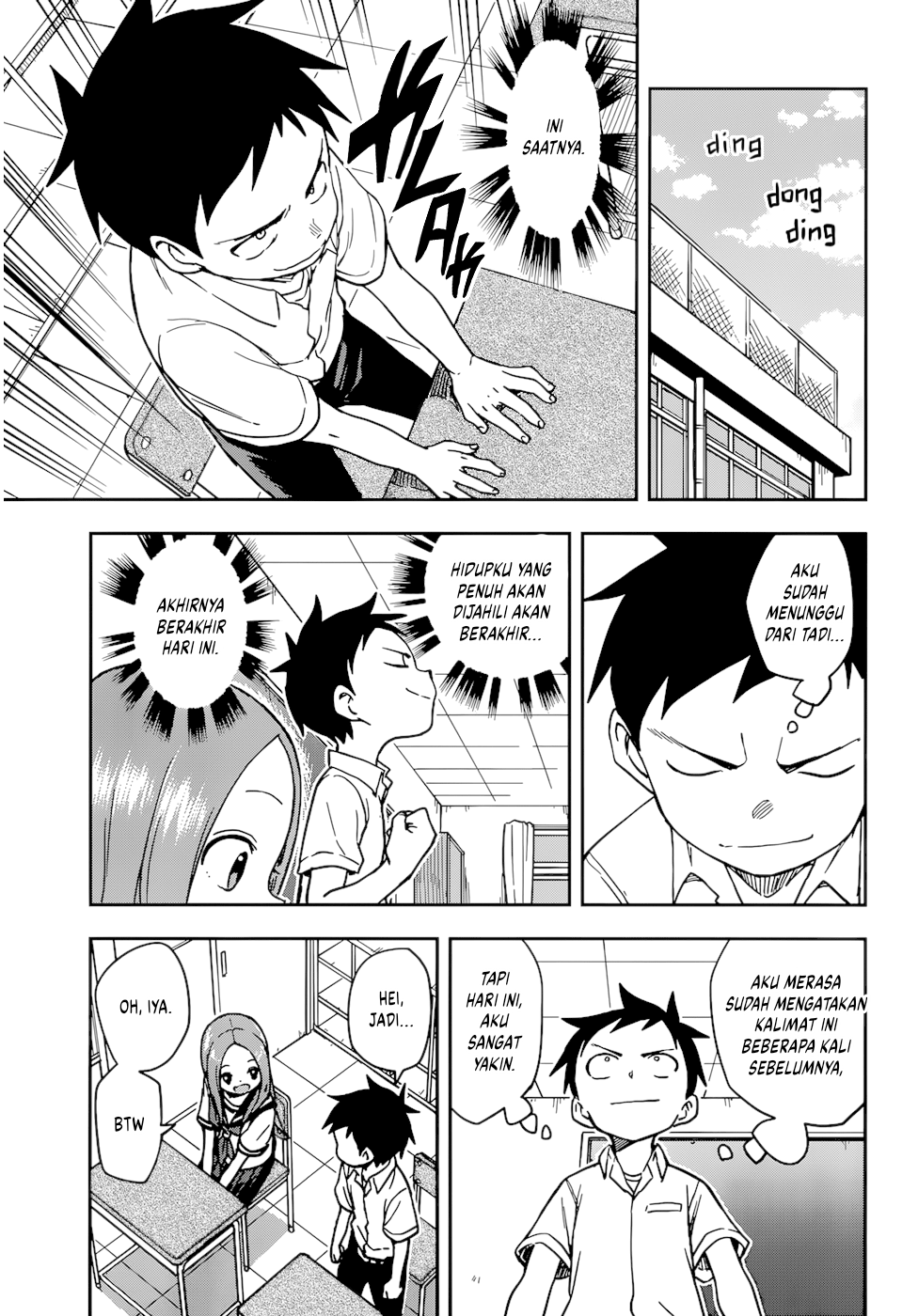 Karakai Jouzu no Takagi-san Chapter 150 Gambar 4