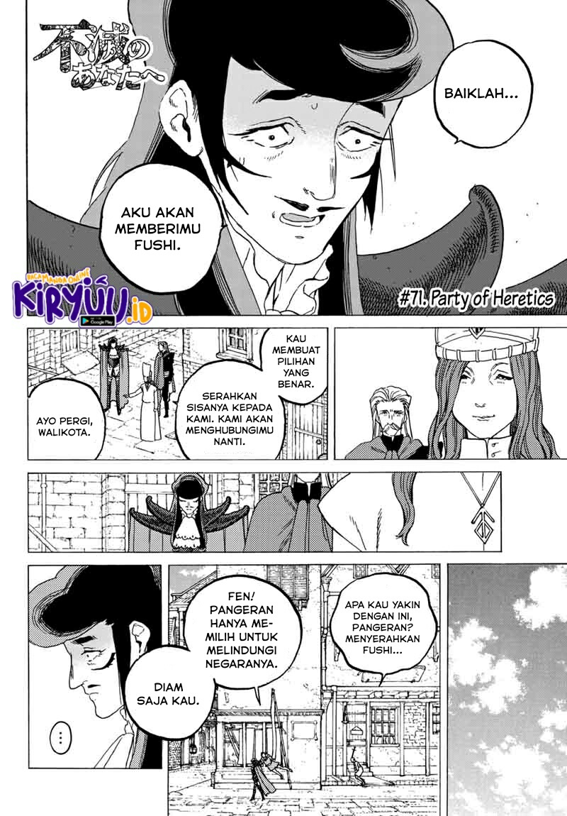 Fumetsu no Anata e Chapter 71 Gambar 3