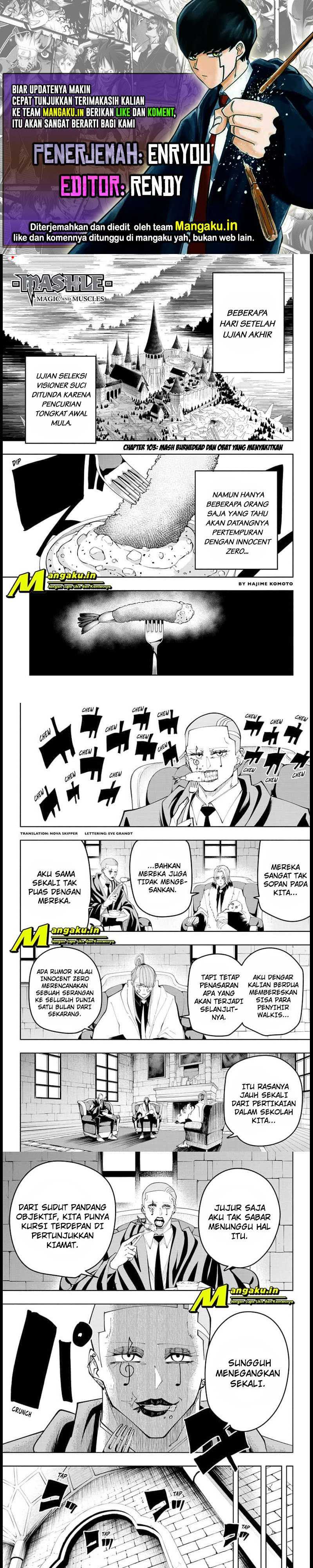 Baca Komik Mashle: Magic and Muscles Chapter 103 Gambar 1