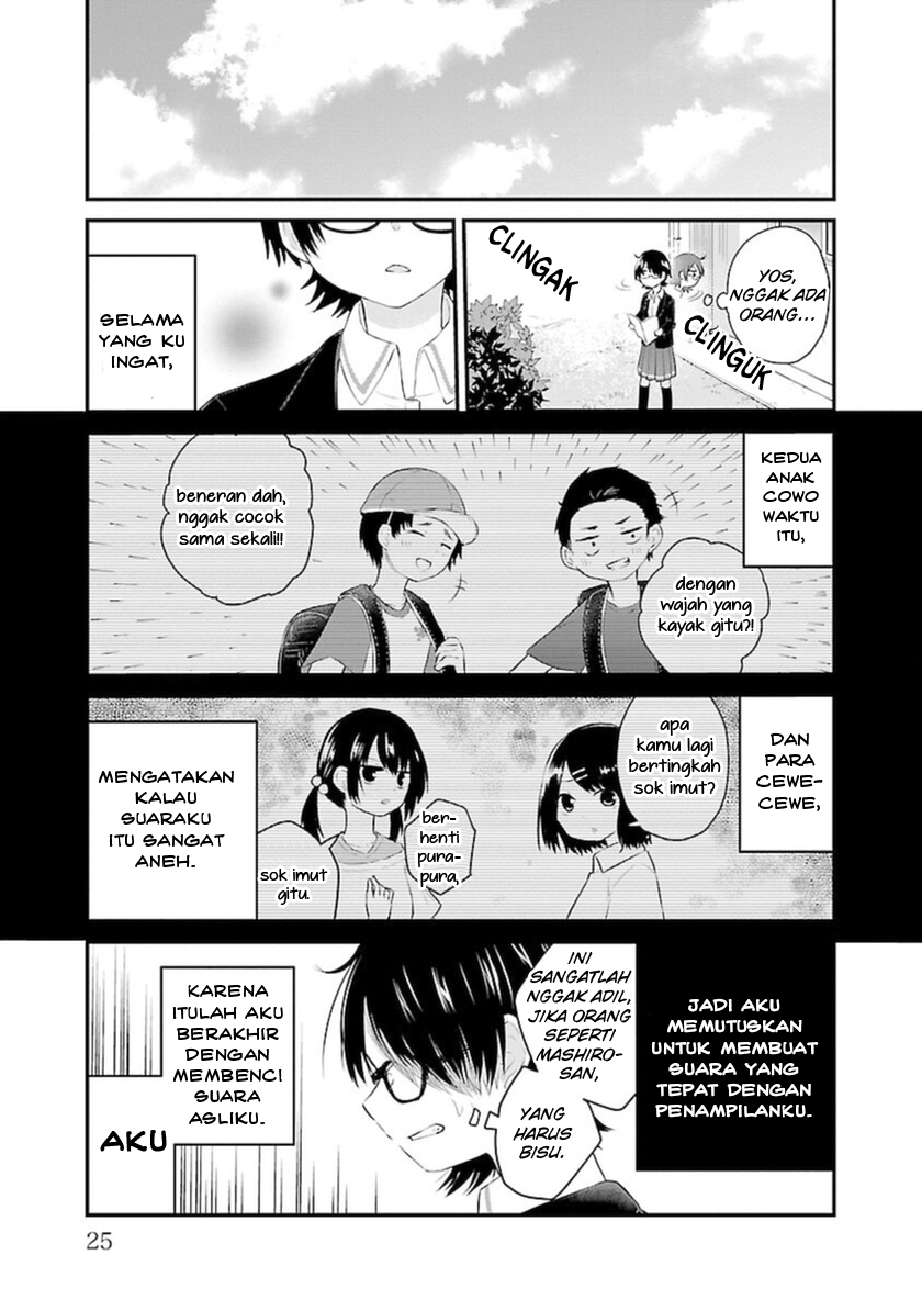 Koe ga dasenai Shoujo wa “Kanojo ga Yasashisugiru” to Omotte iru Chapter 43 Gambar 8