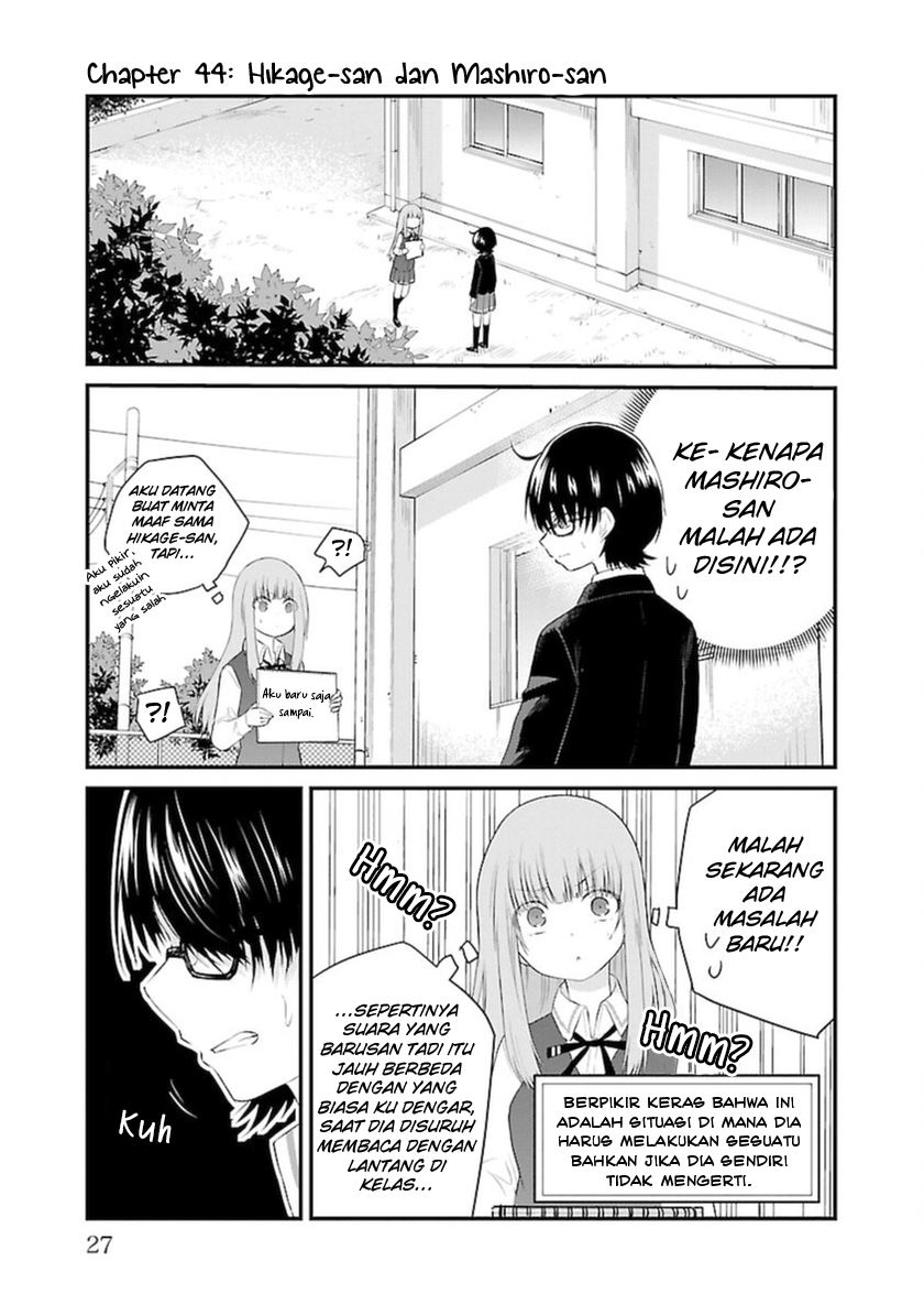 Baca Manga Koe ga dasenai Shoujo wa “Kanojo ga Yasashisugiru” to Omotte iru Chapter 44 Gambar 2