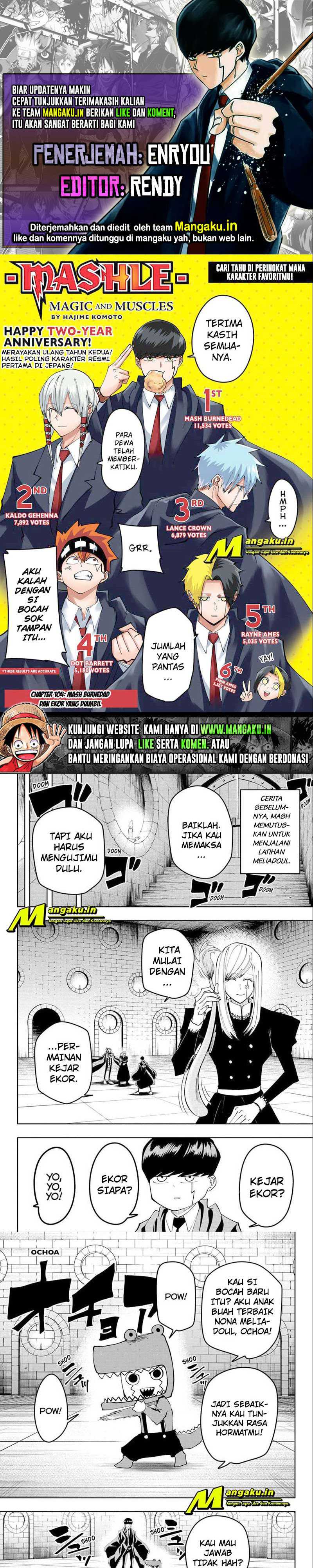 Baca Komik Mashle: Magic and Muscles Chapter 104 Gambar 1