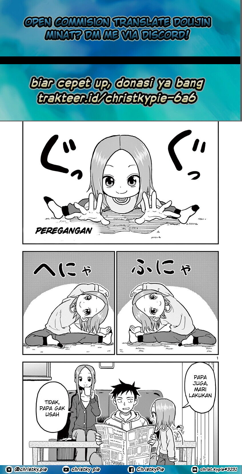 Baca Komik Karakai Jouzu no (Moto) Takagi-san Chapter 115 Gambar 1