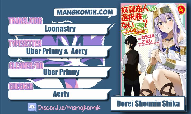 Baca Komik Dorei Shounin shika Sentakushi ga nai desu yo? ~Harem? Nani sore oishii no?~ Chapter 31 Gambar 1