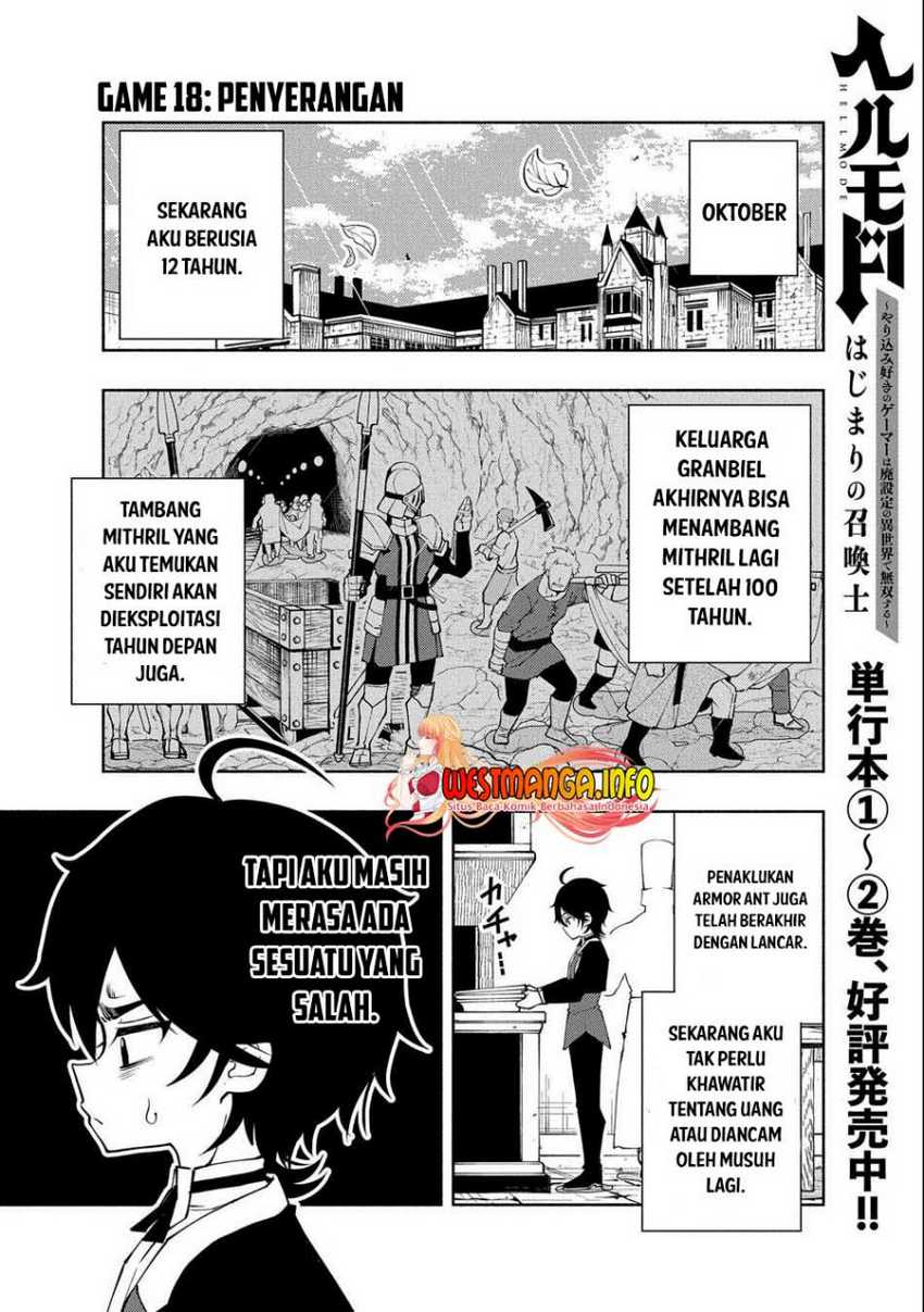 Baca Manga Hell Mode: Yarikomi Suki no Gamer wa Hai Settei no Isekai de Musou Suru Chapter 18 Gambar 2