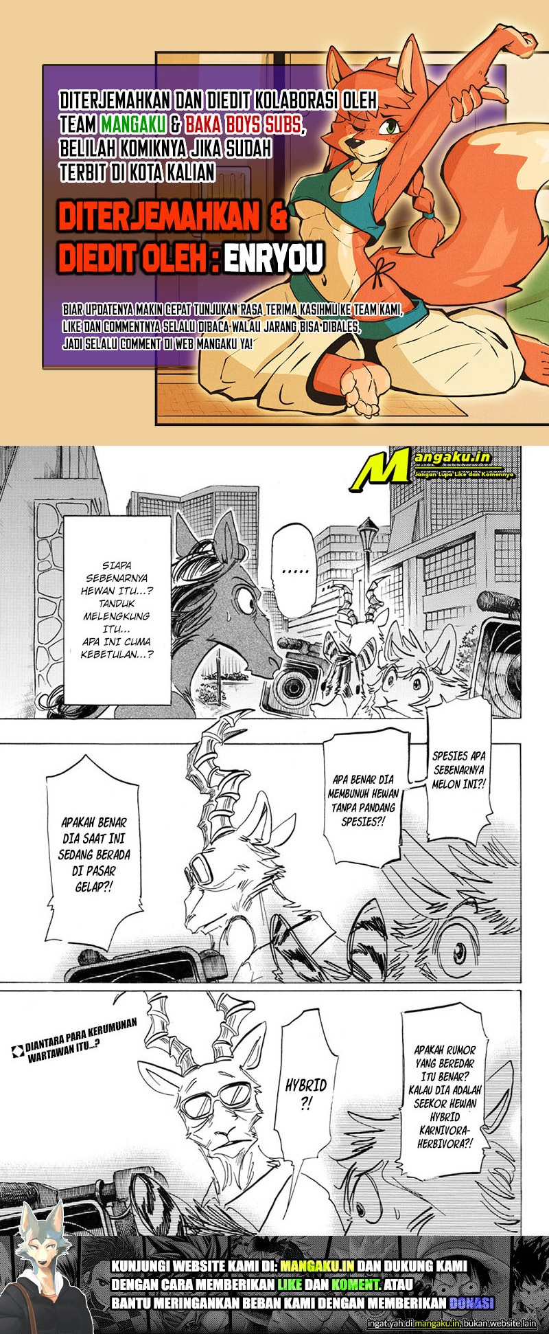 Baca Komik Beastars Chapter 188 Gambar 1