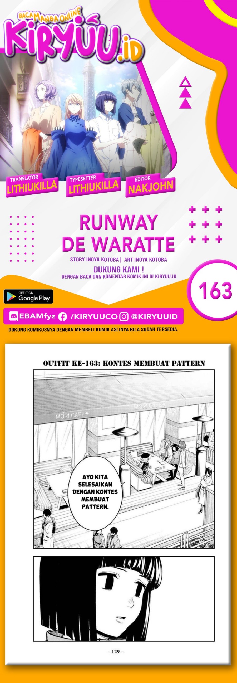 Baca Komik Runway de Waratte Chapter 163 Gambar 1