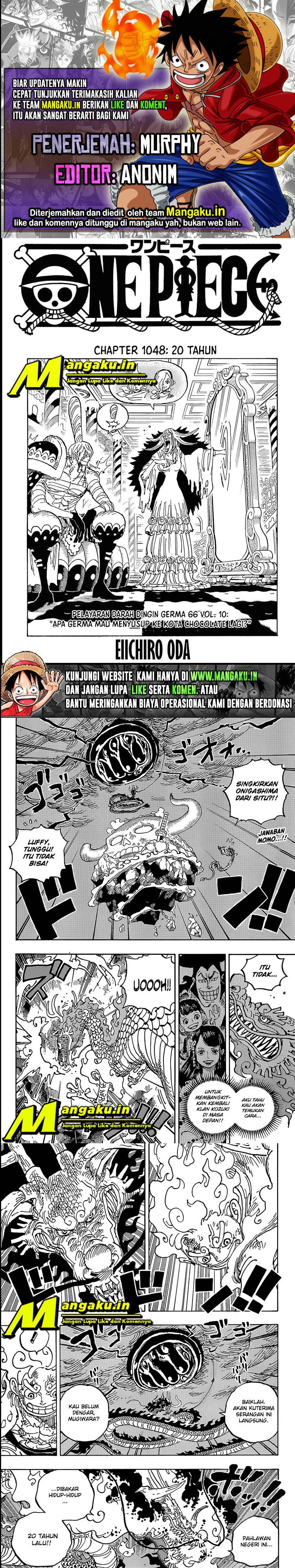 Baca Komik One Piece Chapter 1048 HQ Gambar 1