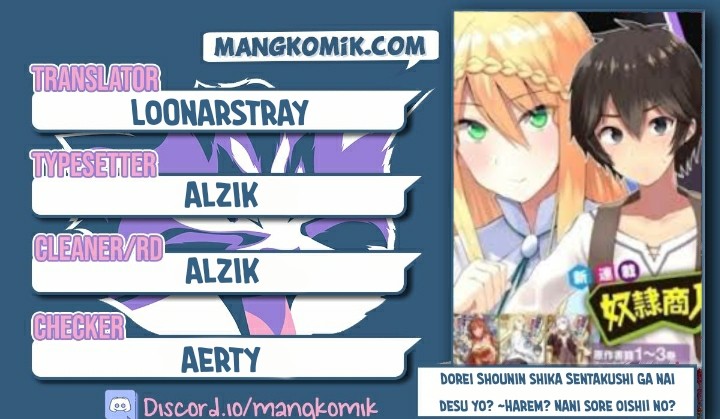 Baca Komik Dorei Shounin shika Sentakushi ga nai desu yo? ~Harem? Nani sore oishii no?~ Chapter 32.1 Gambar 1