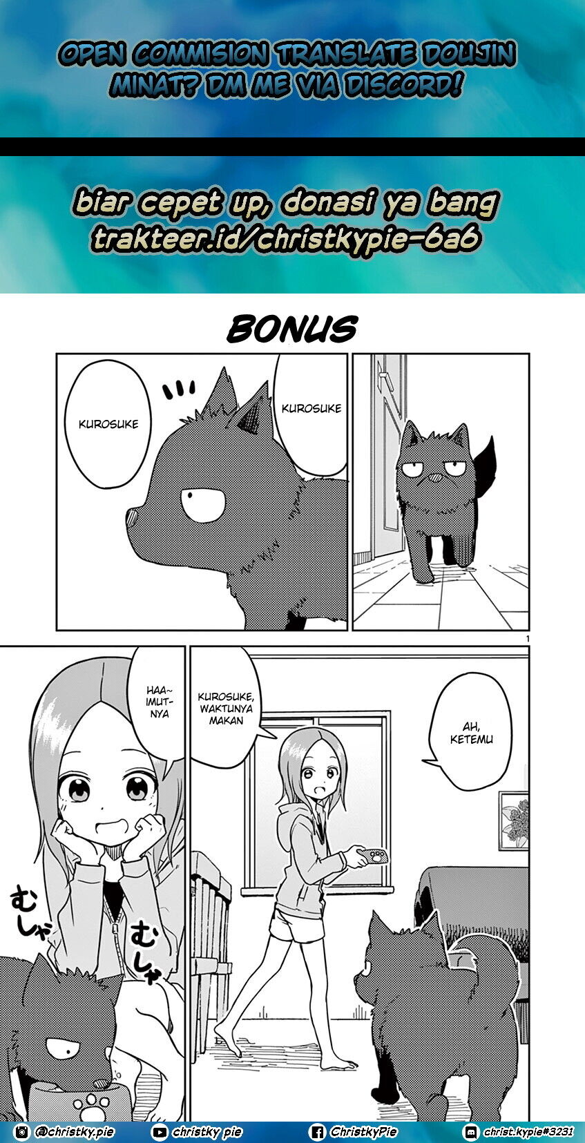 Baca Komik Karakai Jouzu no (Moto) Takagi-san Chapter 129.5 Gambar 1