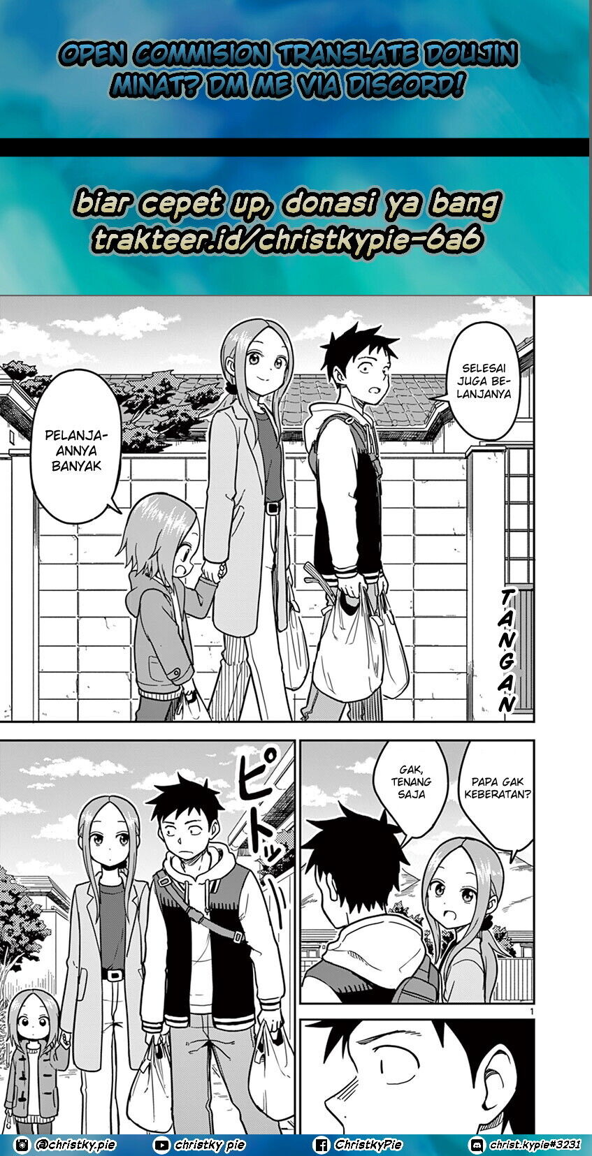 Baca Komik Karakai Jouzu no (Moto) Takagi-san Chapter 125 Gambar 1