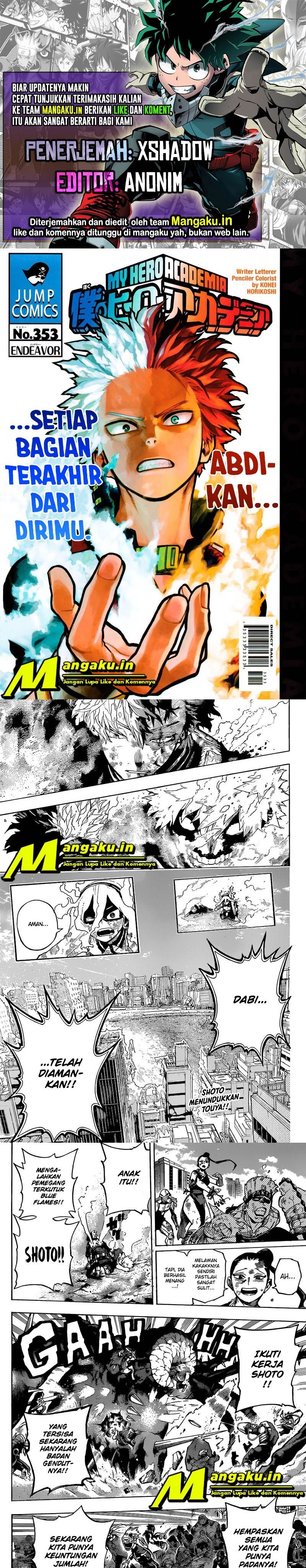 Baca Komik Boku no Hero Academia Chapter 353 Gambar 1