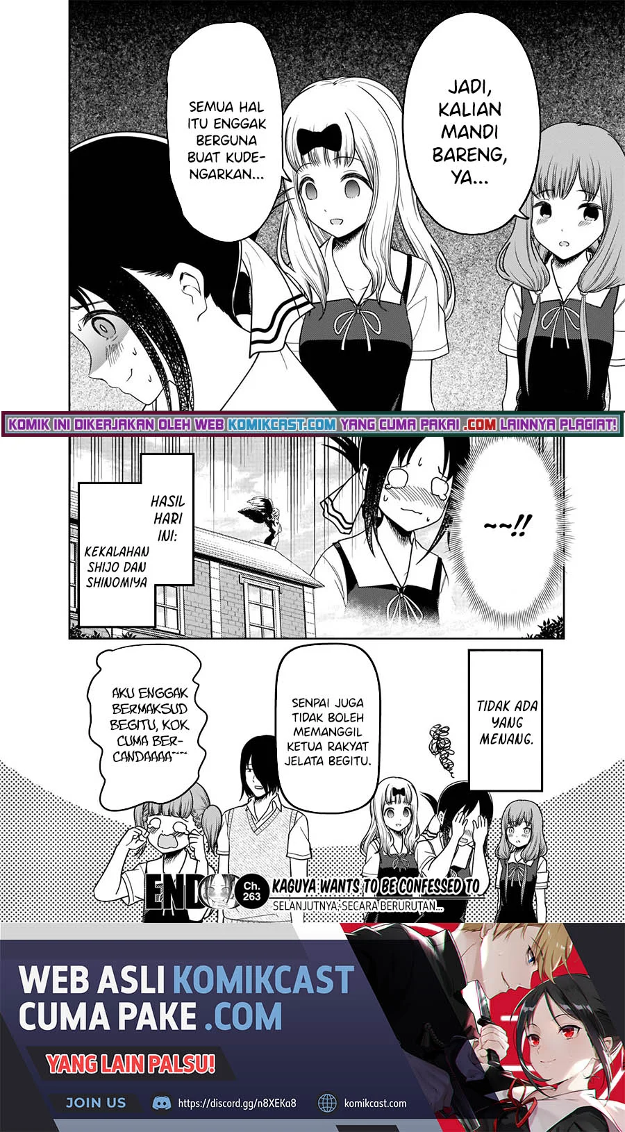 Kaguya-sama wa Kokurasetai – Tensai-tachi no Renai Zunousen Chapter 263 Gambar 19