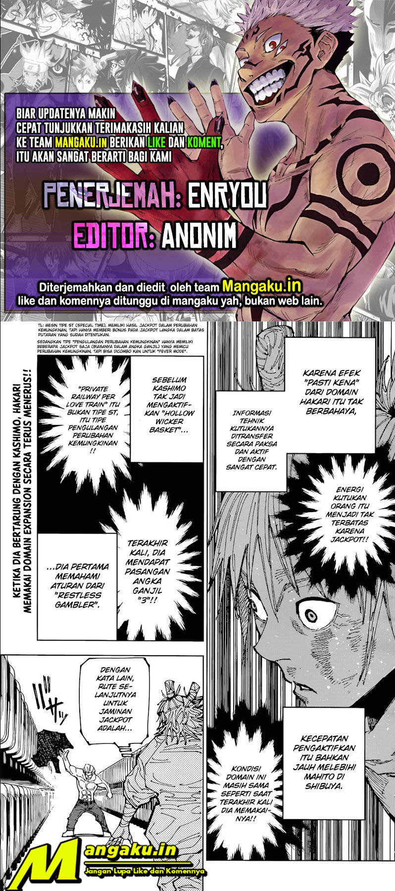 Baca Komik Jujutsu Kaisen Chapter 187 Gambar 1