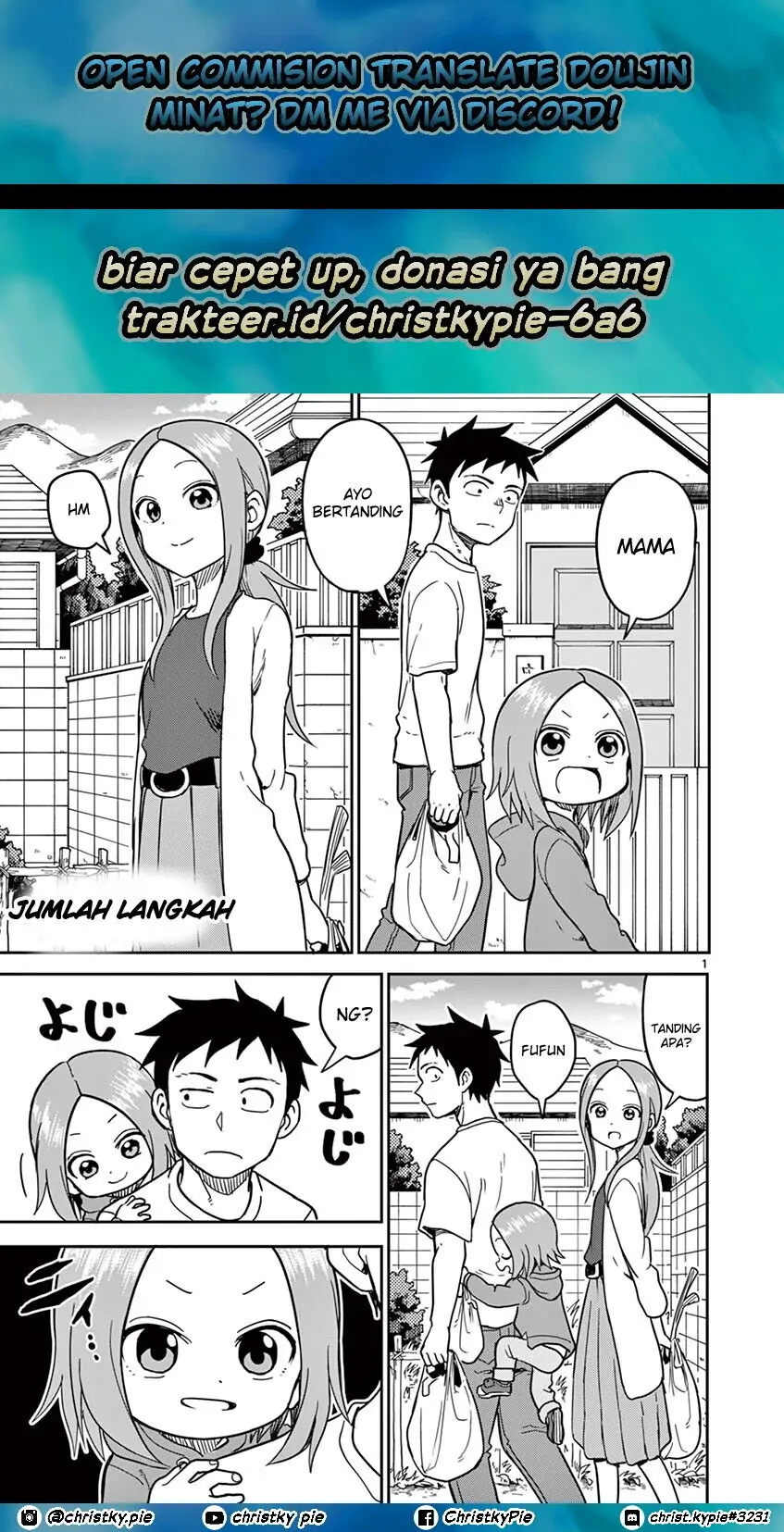 Baca Komik Karakai Jouzu no (Moto) Takagi-san Chapter 132 Gambar 1