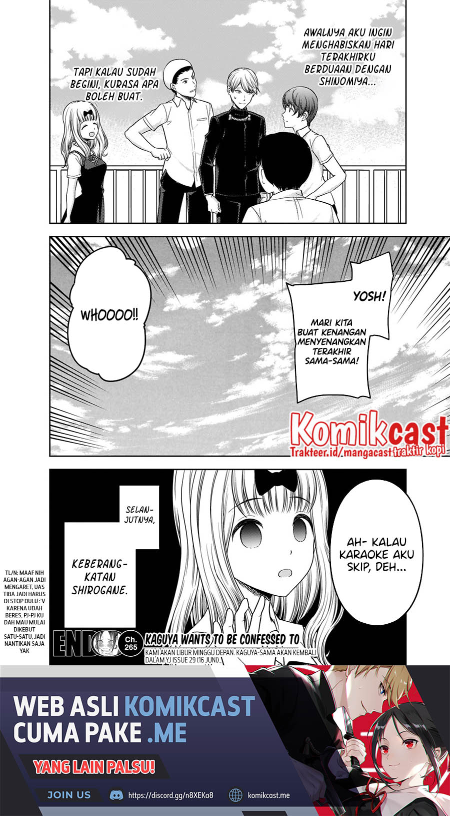 Kaguya-sama wa Kokurasetai – Tensai-tachi no Renai Zunousen Chapter 265 Gambar 19