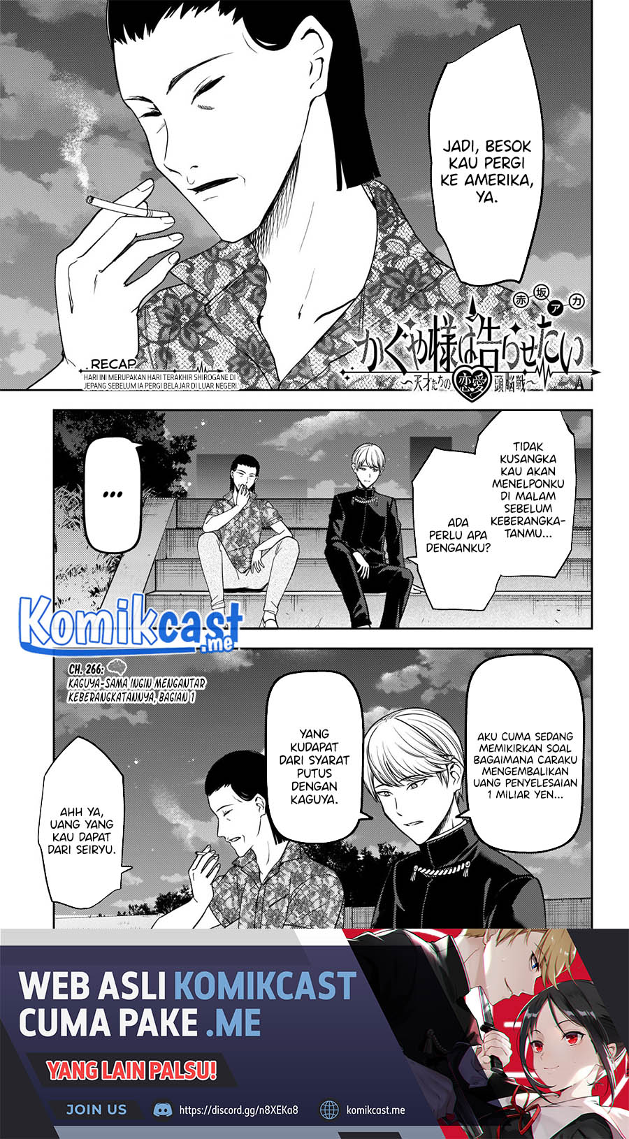 Baca Manga Kaguya-sama wa Kokurasetai – Tensai-tachi no Renai Zunousen Chapter 266 Gambar 2