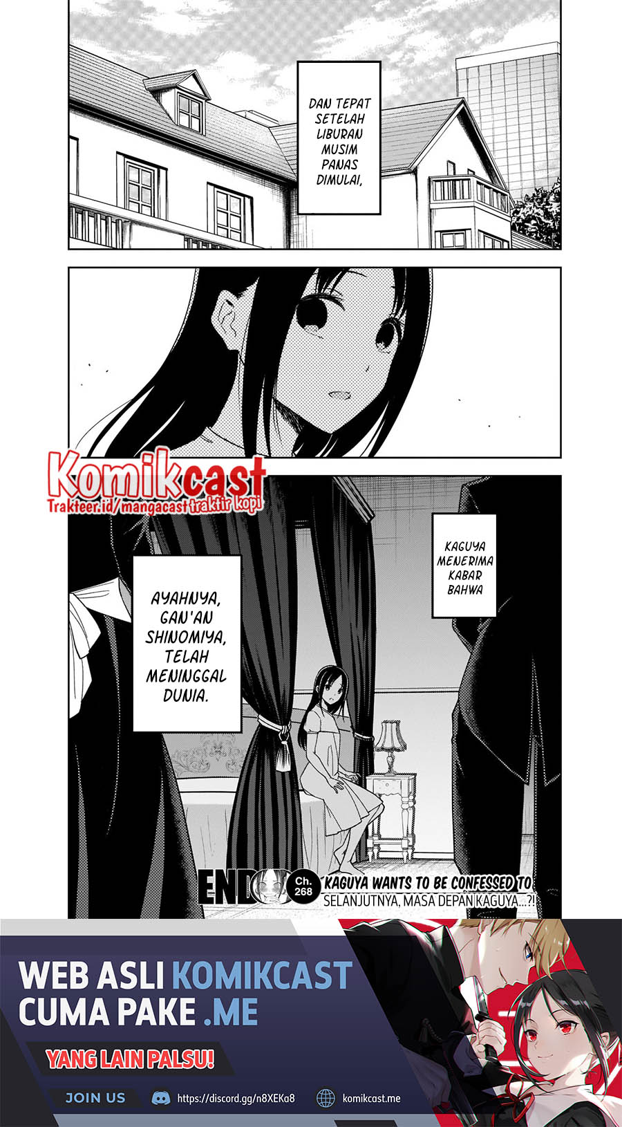 Kaguya-sama wa Kokurasetai – Tensai-tachi no Renai Zunousen Chapter 268 Gambar 19