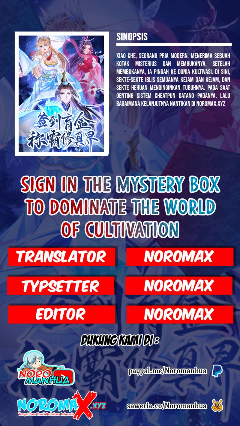 Baca Komik Sign in the Mystery Box to Dominate the World of Cultivation Chapter .1 - prolog Gambar 1