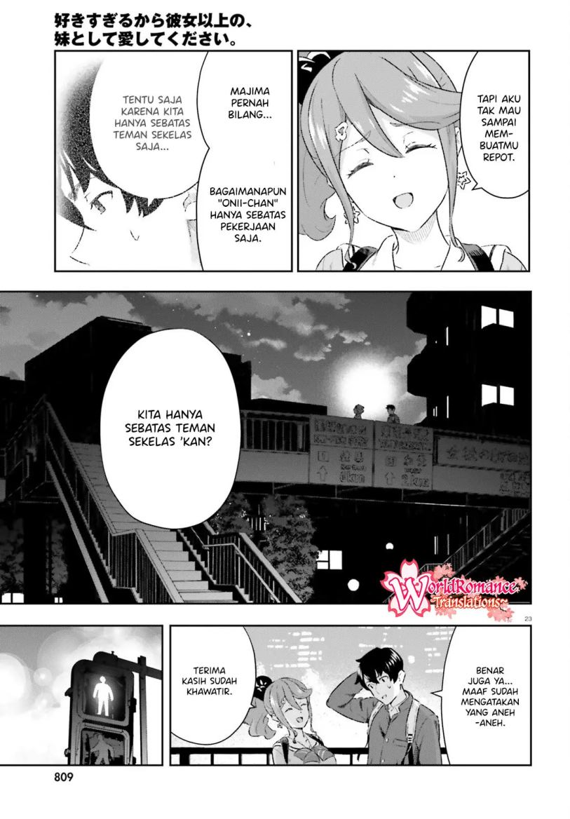 Suki Sugiru Kara Kanojo Ijou no, Imouto Toshite Aishite Kudasai Chapter 7 Gambar 24