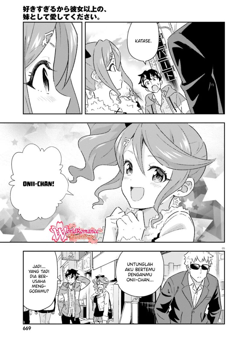 Suki Sugiru Kara Kanojo Ijou no, Imouto Toshite Aishite Kudasai Chapter 5 Gambar 6