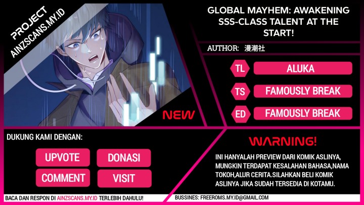 Baca Komik Global Mayhem: Awakening SSS-Class Talent at the Start! Chapter 2 Gambar 1