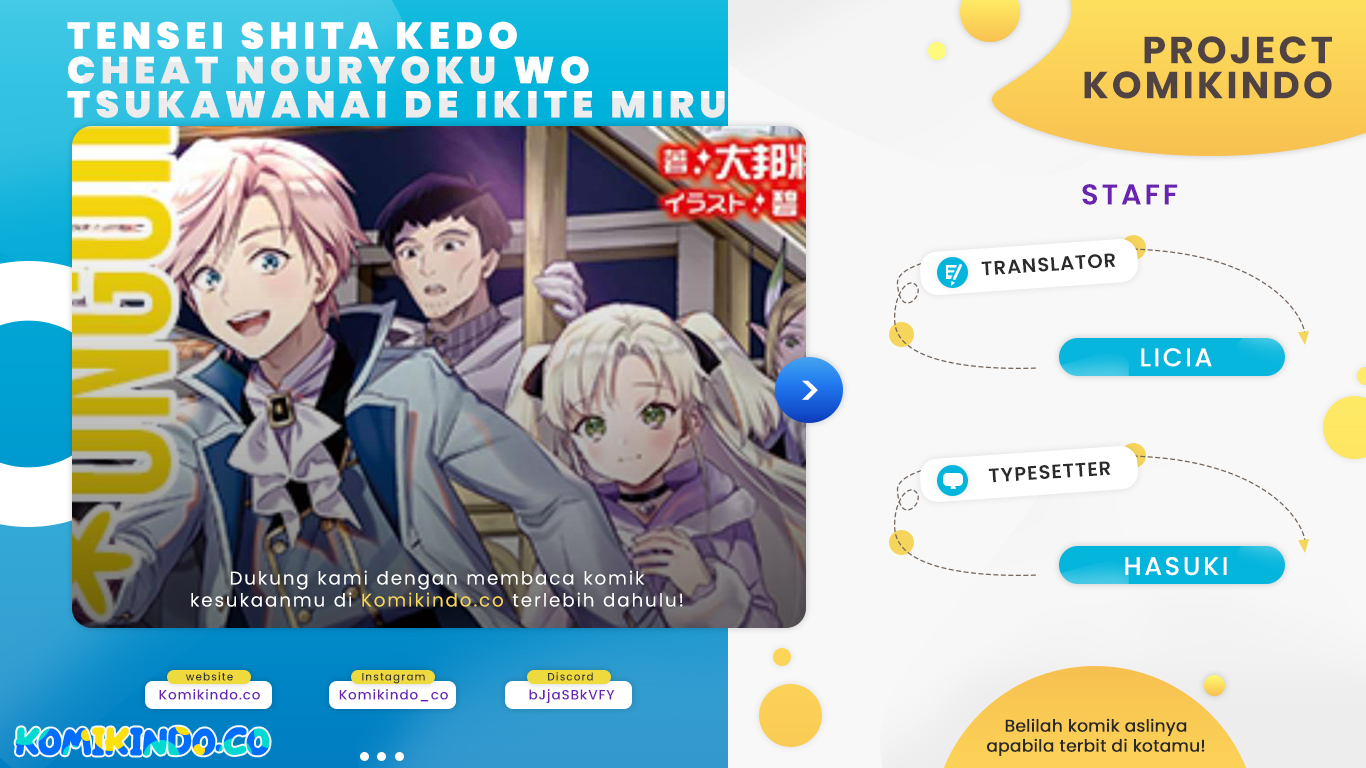 Baca Komik Tensei Shita Kedo Cheat Nouryoku wo Tsukawanai De Ikite Miru Chapter 3.1 Gambar 1