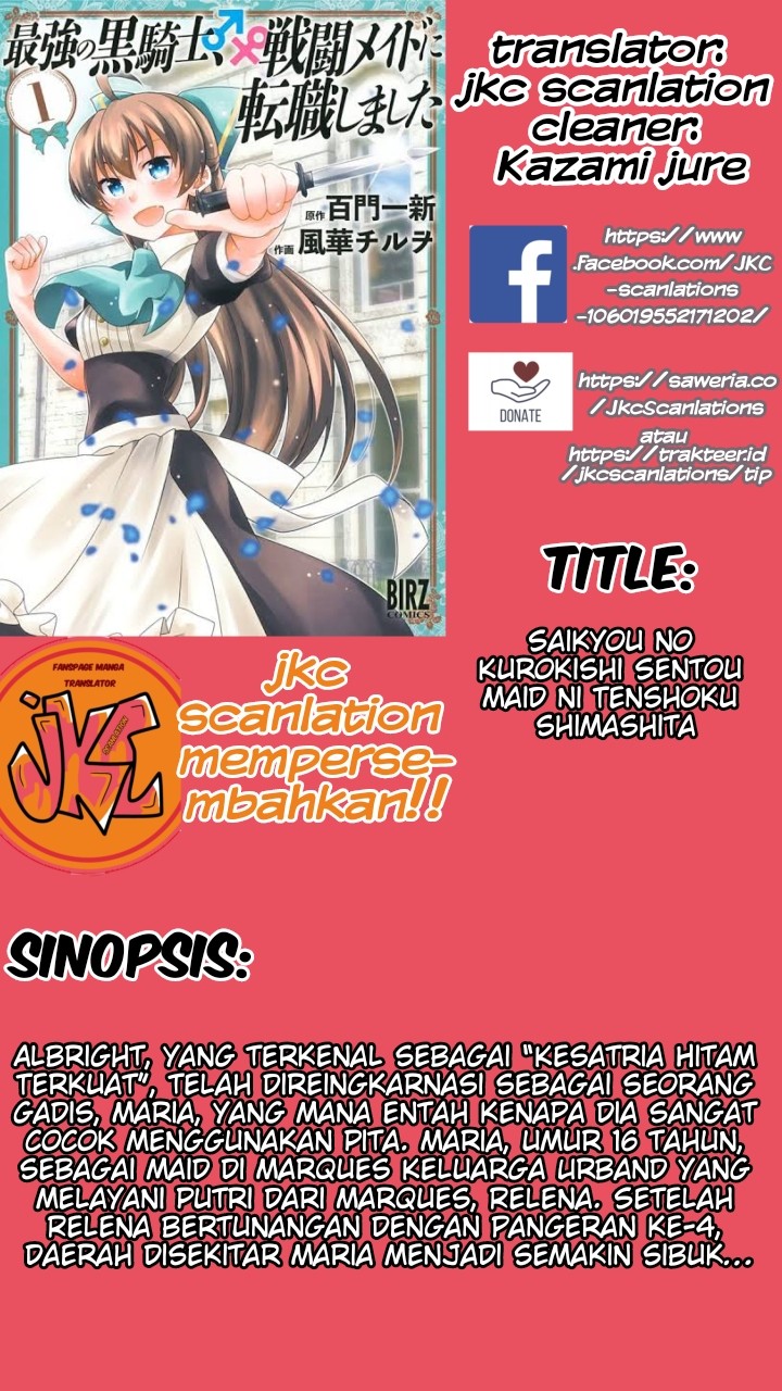 Baca Komik Saikyou no Kurokishi Sentou Maid ni Tenshoku shimashita Chapter 8 Gambar 1