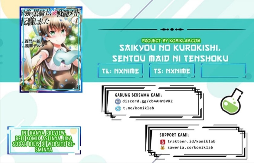 Baca Komik Saikyou no Kurokishi Sentou Maid ni Tenshoku shimashita Chapter 7 Gambar 1