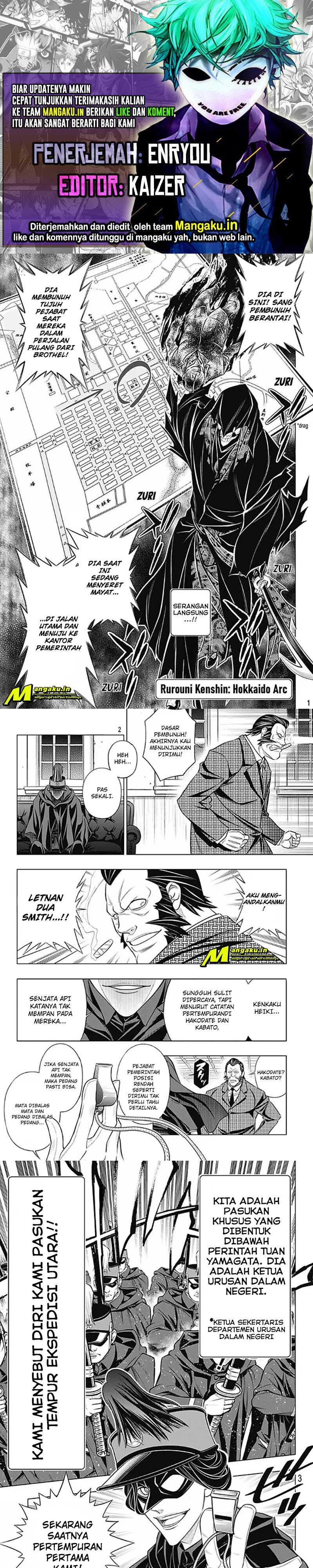 Baca Komik Rurouni Kenshin: Meiji Kenkaku Romantan – Hokkaido-hen Chapter 41.1 Gambar 1