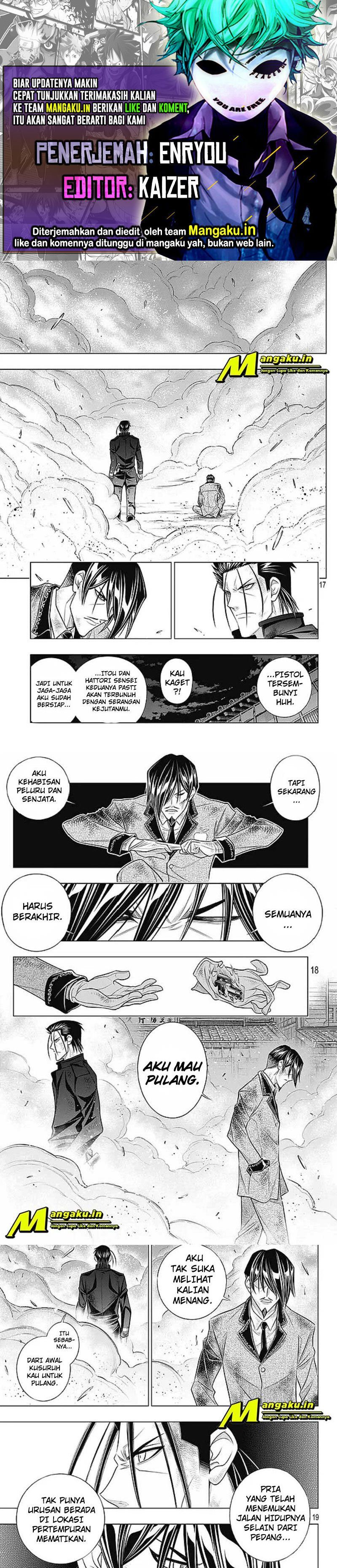 Baca Komik Rurouni Kenshin: Meiji Kenkaku Romantan – Hokkaido-hen Chapter 45.2 Gambar 1