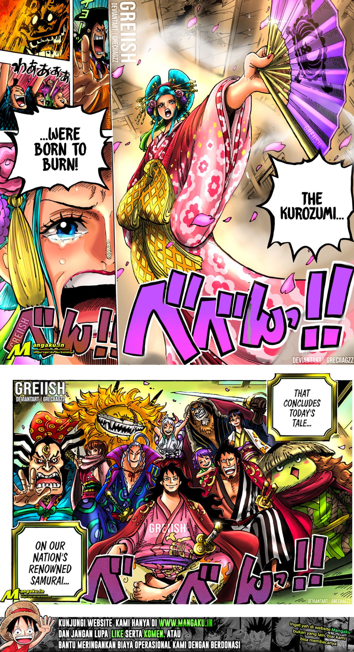 One Piece Chapter 1057 HQ Gambar 6
