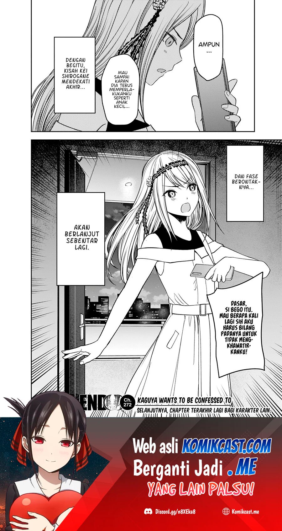 Kaguya-sama wa Kokurasetai – Tensai-tachi no Renai Zunousen Chapter 272 Gambar 19