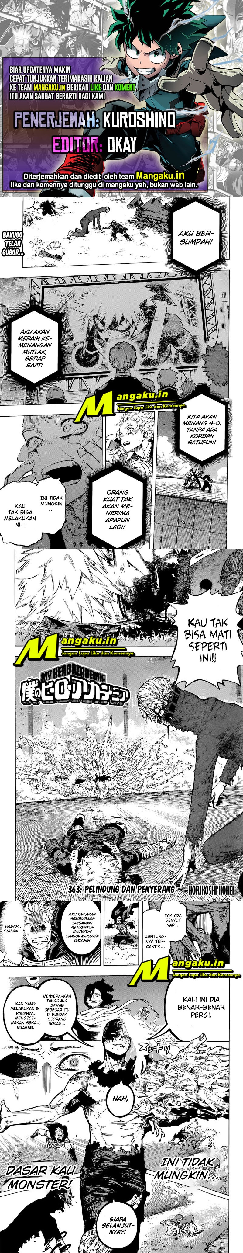 Baca Komik Boku no Hero Academia Chapter 363 Gambar 1