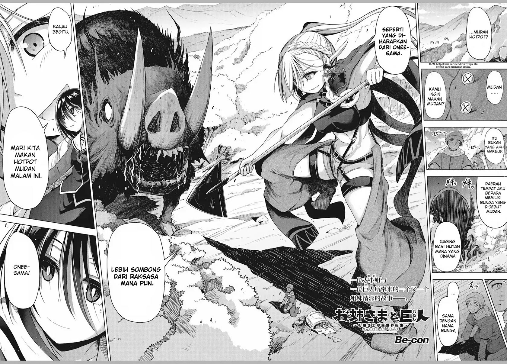 Baca Komik The Onee-sama and the Giant Chapter 1.5 Gambar 1