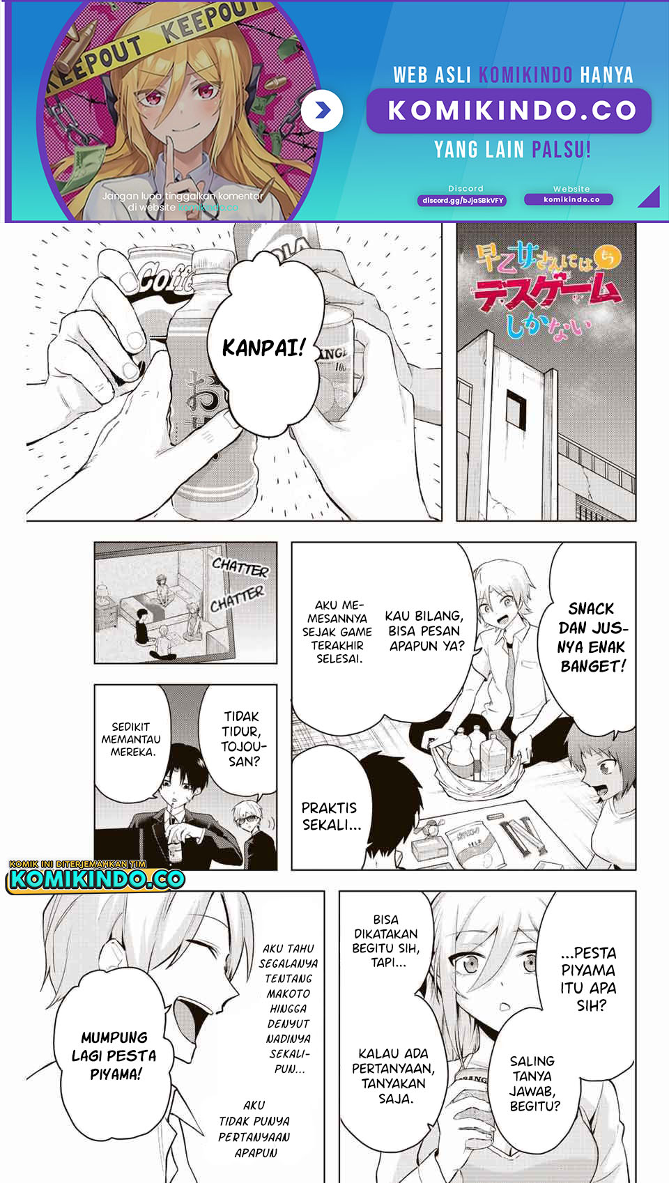 Baca Manga The Death Game Is All That Saotome-san Has Left Chapter 7 Gambar 2