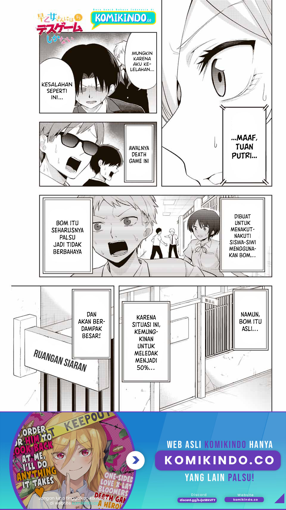 Baca Manga The Death Game Is All That Saotome-san Has Left Chapter 3 Gambar 2