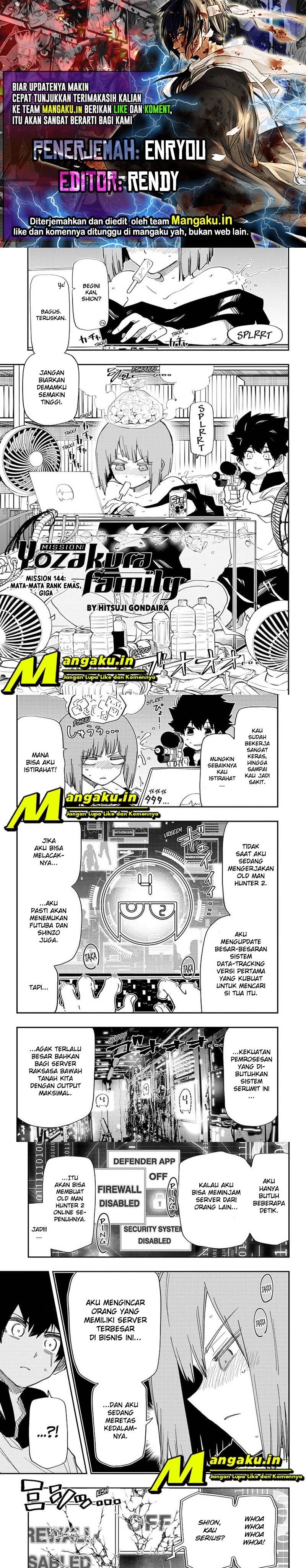 Baca Komik Mission: Yozakura Family Chapter 144 Gambar 1