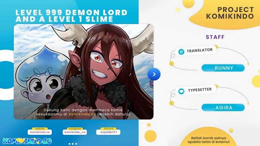 Baca Komik Level 999 Demon Lord and a Level 1 Slime Chapter 4 Gambar 1