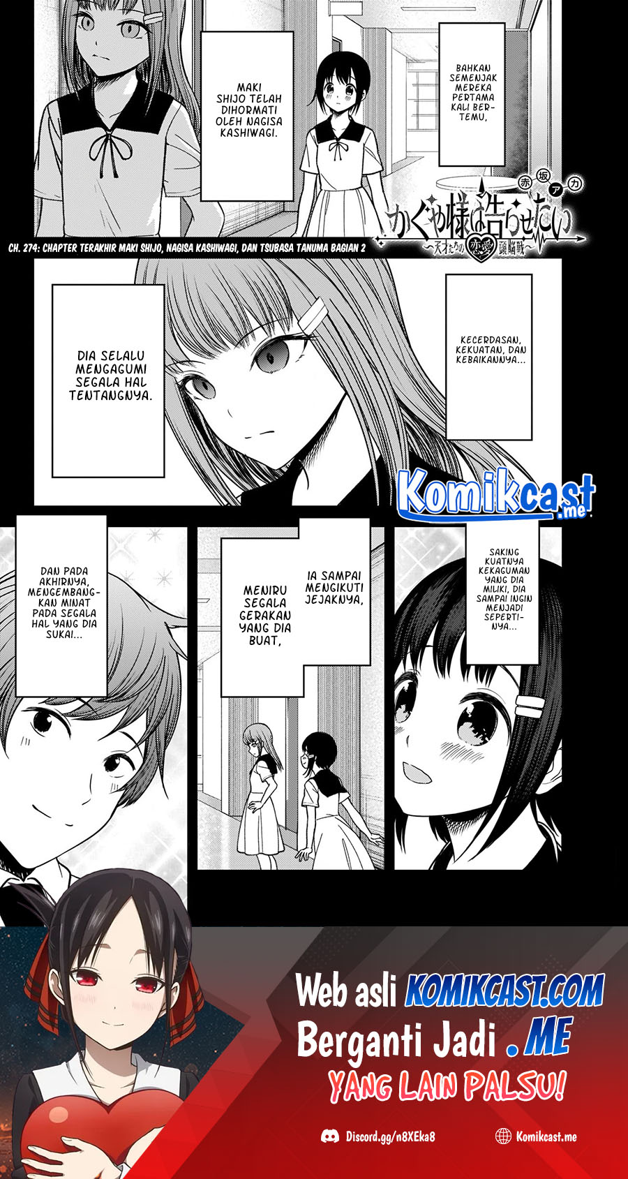 Baca Manga Kaguya-sama wa Kokurasetai – Tensai-tachi no Renai Zunousen Chapter 274 Gambar 2