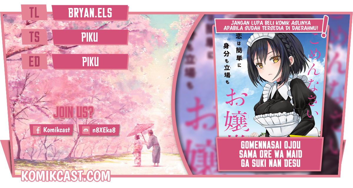 Baca Komik Gomennasai Ojou-sama, Ore wa Maid ga Suki nan desu Chapter 1.2 Gambar 1