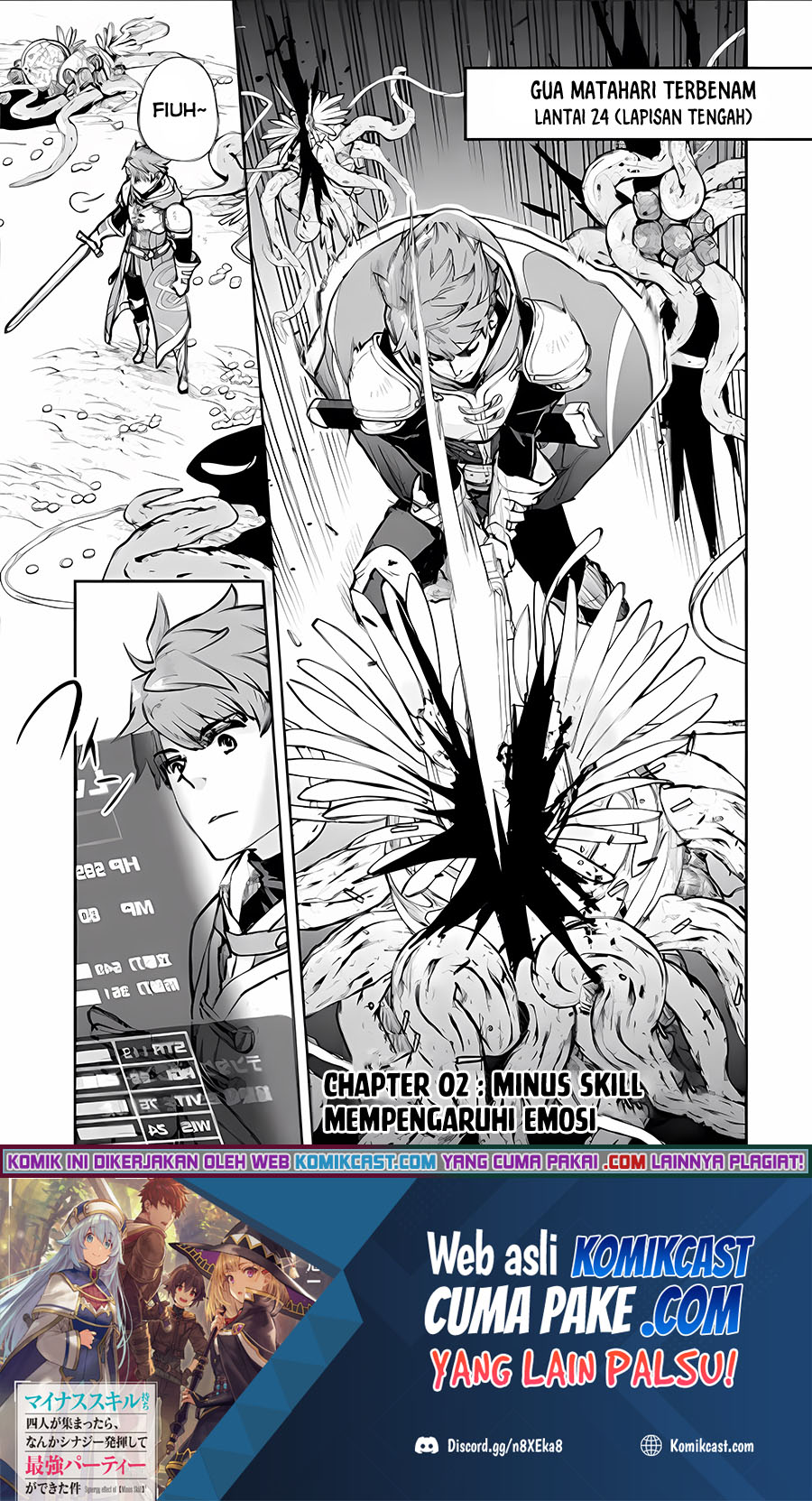 Baca Manga Minus Skill-mochi Yonin ga Atsumattara, Nanka Synergy Hakki Shite Saikyou Party ga Dekita Ken Chapter 2.1 Gambar 2