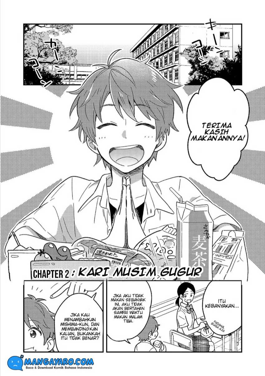 Baca Manga Danshi Koukousei wa Kyou mo Onaka ga Suiteiru Chapter 2 Gambar 2