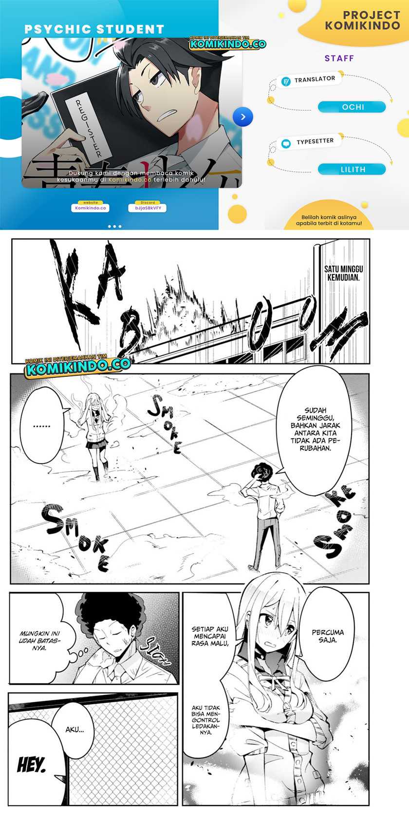 Baca Komik Psychic Students And A Lazy Teacher Chapter 1.2 Gambar 1