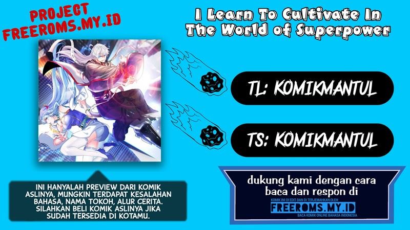 Baca Komik I Learn To Cultivate In The World of Superpower Chapter 3 Gambar 1