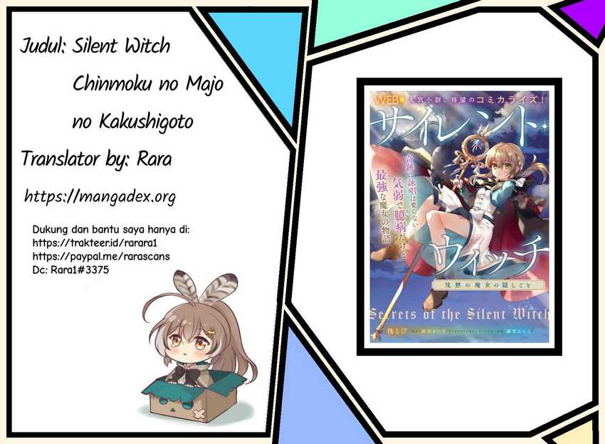 Baca Komik Silent Witch Chinmoku no Majo no Kakushigoto Chapter 1 Gambar 1