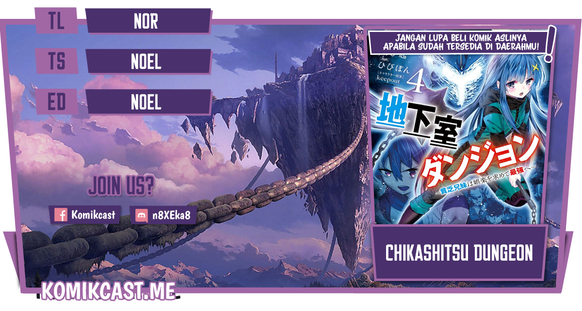Baca Komik Chikashitsu Dungeon: Binbou Kyoudai wa Goraku o Motomete Saikyou e Chapter 41 Gambar 1