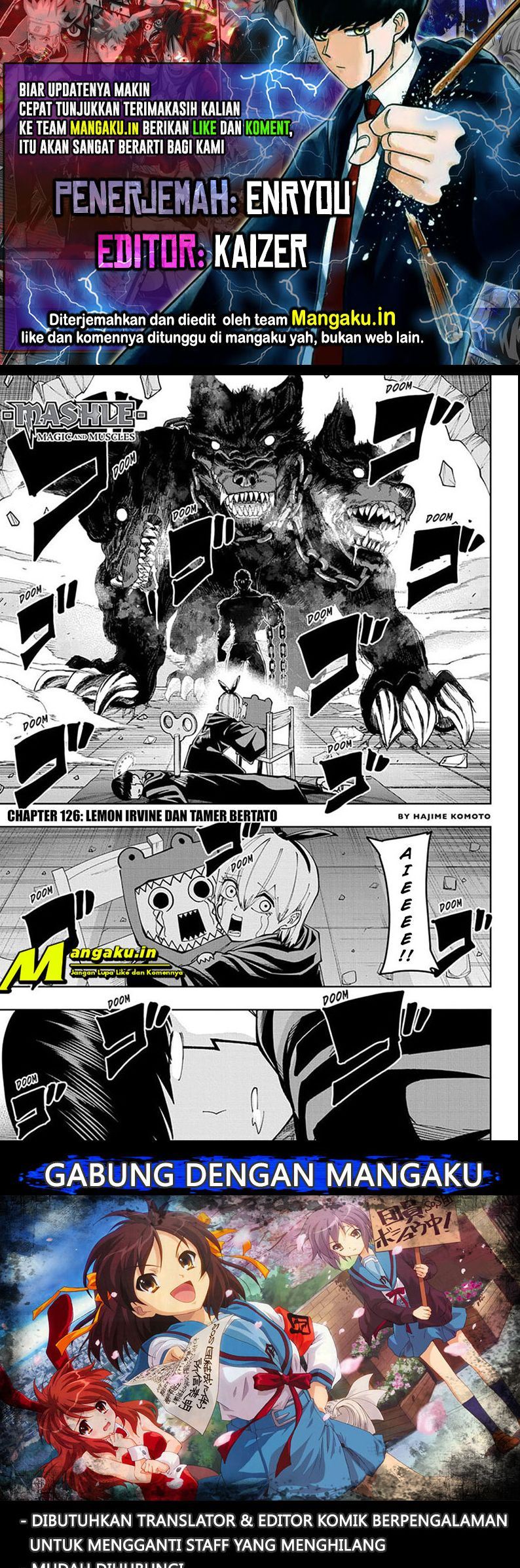 Baca Komik Mashle: Magic and Muscles Chapter 126 Gambar 1