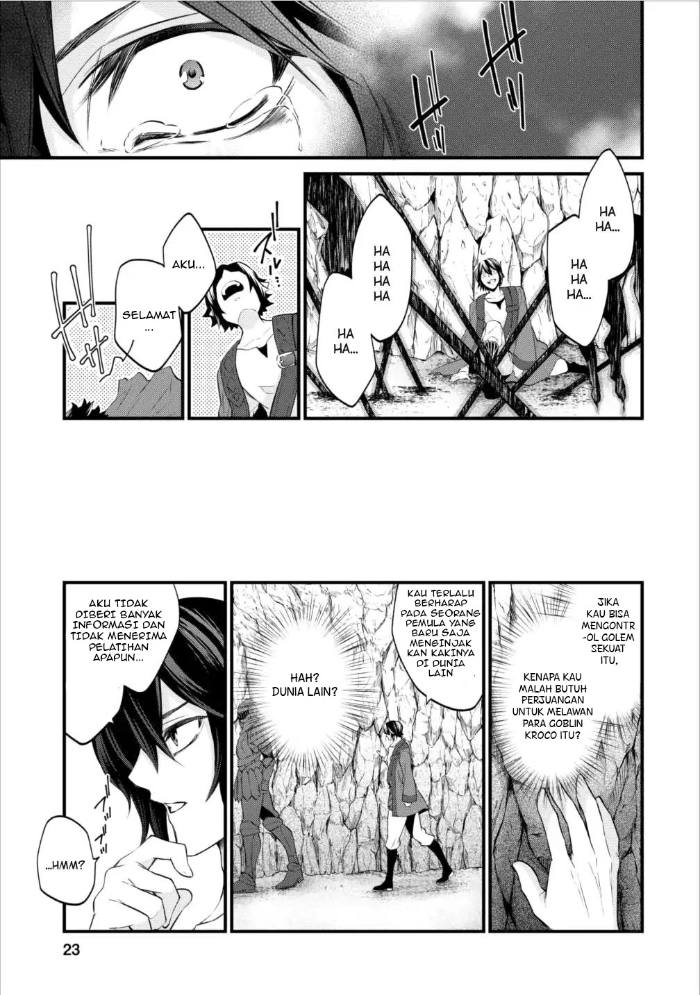 Arafoo Shachiku no Golem Master Chapter 1 Gambar 23