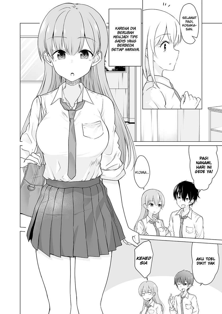 Baca Manga Asa Okiru to Random de Ironna Type Onnanoko ni Natchau Otokonoko no Hanashi Chapter 1 Gambar 2